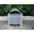 Metal and concrete garbage trash bin outdoor trash bin outdoor dustbin